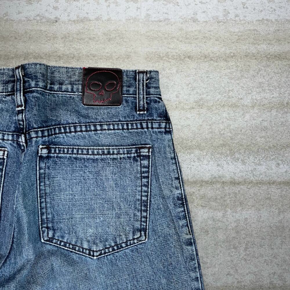 Vintage 90s Zero Jeans 28x32 Medium Wash Skate Denim Made in USA - Picture 3 of 4
